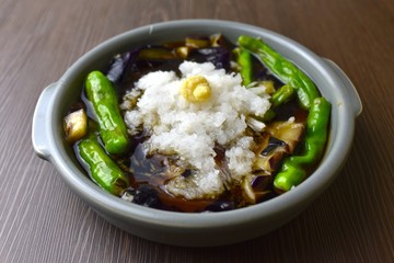 ナスの揚げ浸し