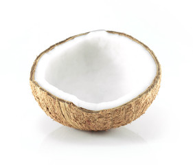 Coconut isolated on white background