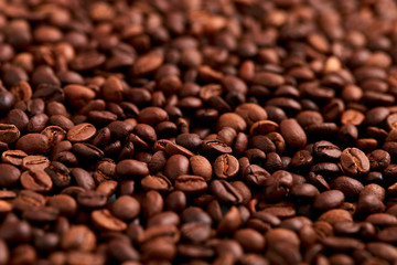 Roasted coffee beans background