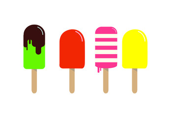 vector ice cream icon. illustration of various candy icons. colorful ice cream. sugary ice. fruit sugary ice