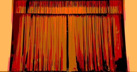 Si sta aprendo il sipario, lo spettacolo sta per cominciare