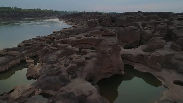 Amazing sam phan bok and grand canyon in  Thailand.