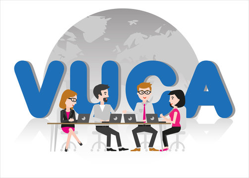Business team in VUCA world