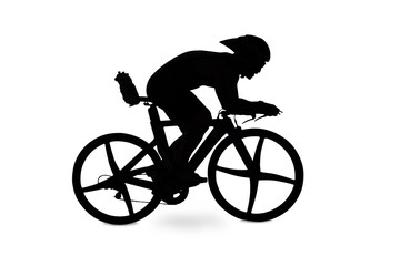 Cycling silhouette