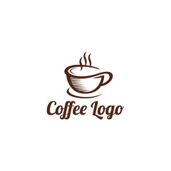 Coffee logo design vector template