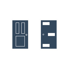 Apartment door icon for web and mobile