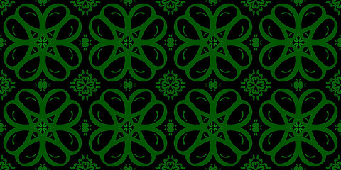 Seamless endless repeating multicolored bright ornament of different colors