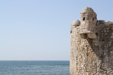 Naklejka premium fortress in rhodes greece