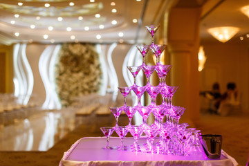 the champagne slide is highlighted in purple