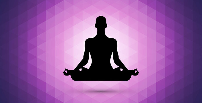 meditazione, yoga, fiore di loto