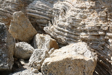 rocks in water