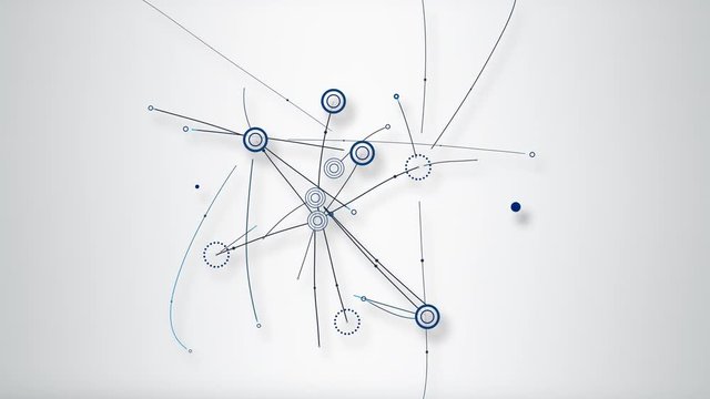 Business Growth Network Concept with Digital Data