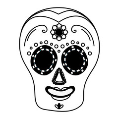 Fototapeta premium day of the dead celebration skull