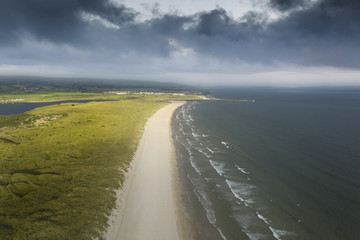 Portstewart beach County Antrim aerial Northern Ireland