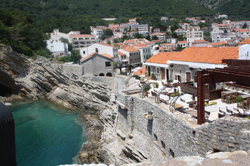 Obraz premium view of old town in kotor montenegro