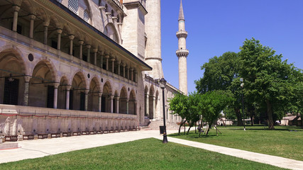 Suleymaniye Mosque in summer sunny day, Istanbul, Turkey