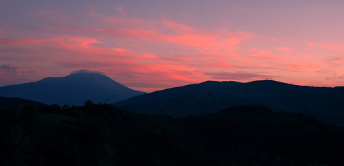 Fototapeta premium Mountain Sunset