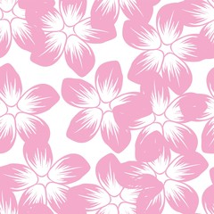Flowers seamless pattern colorful. Abstract flowers seamless pattern.