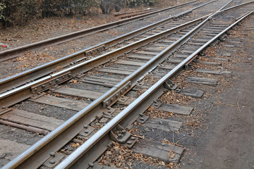 Old railroad tracks