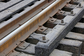 Old railroad tracks