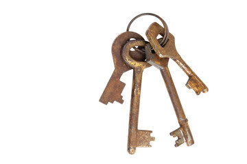 Old rusty keys