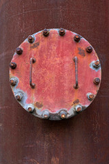 oxidation rust metal plate