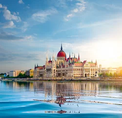 Zelfklevend Fotobehang Boedapest Parlement in Boedapest