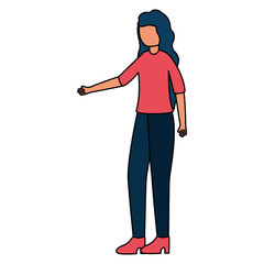 beautiful young woman avatar character