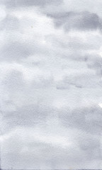 Gray color watercolor paint to hand,Gray watercolor background is fog