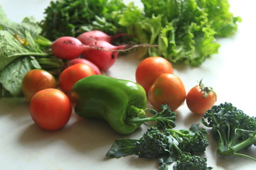 autumn harvest in the white background