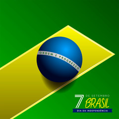 Happy Brazil independence day graphic design - Vector