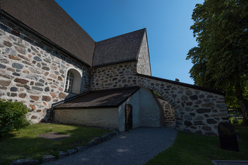 Fototapeta premium The Church Värmdö kyrka in Värmdö, Stockholm