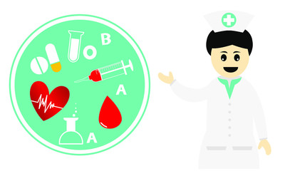 Medical character concepts and characters, vector images suitable for wallpapers, banners, backgrounds, cards, books, illustrations, landing pages, web and other creative ideas.