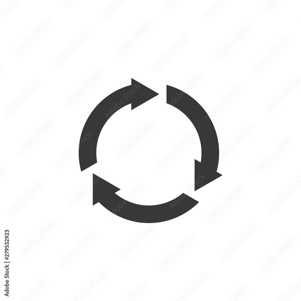 Fototapete arrow icon template color editable. arrow symbol vector sign isolated on white background. simple lo