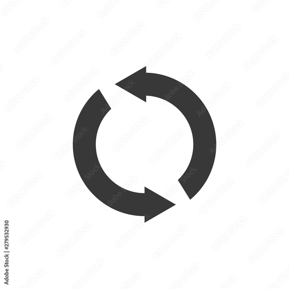 Fototapete arrow icon template color editable. arrow symbol vector sign isolated on white background. simple lo