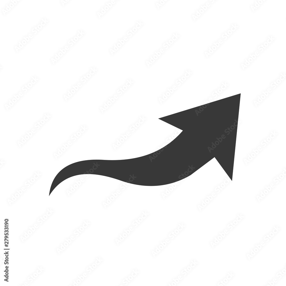 Leinwandbilder arrow icon template color editable. arrow symbol vector sign isolated on white background. simple lo
