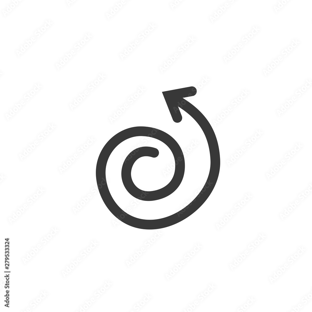 Leinwandbilder arrow icon template color editable. arrow symbol vector sign isolated on white background. simple lo