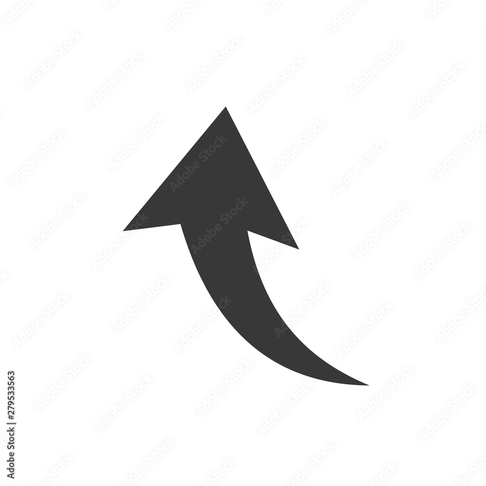 Fototapete arrow icon template color editable. arrow symbol vector sign isolated on white background. simple lo