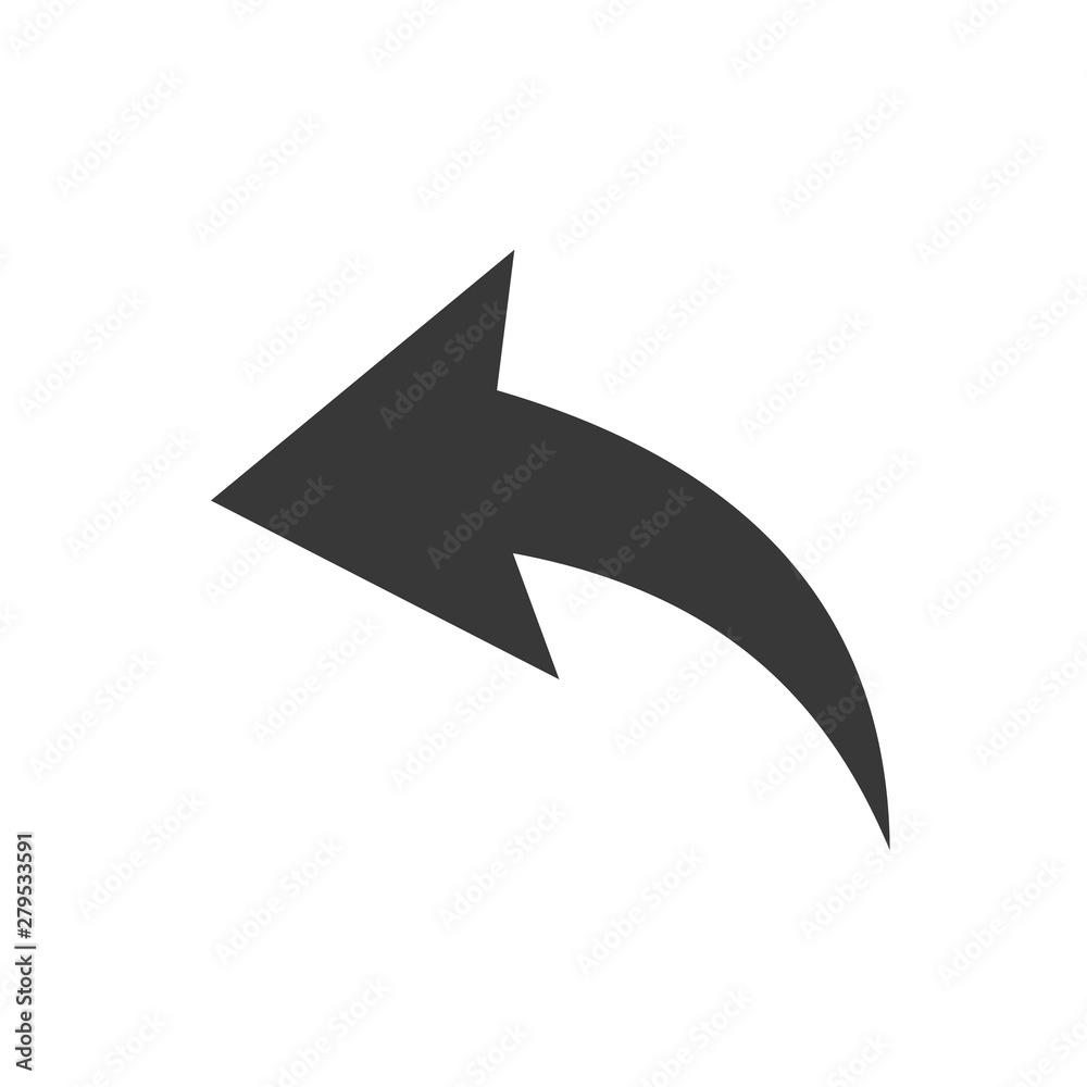 Leinwandbilder Arrow icon template color editable. Arrow symbol vector sign isolated on white background. Simple logo vector illustration for graphic and web design.
