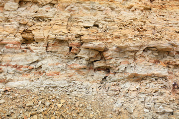 Geological structure of marl