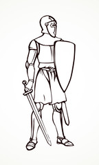 Knight. Vector drawing