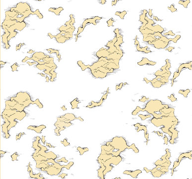 Geographic map. Vector drawing