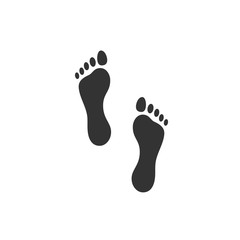 Fototapeta na wymiar Footsteps icon template color editable. Shoes Footsteps symbol vector sign isolated on white background. Simple logo vector illustration for graphic and web design.