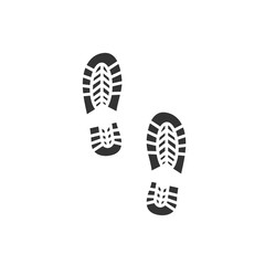 Footsteps icon template color editable. Shoes Footsteps symbol vector sign isolated on white background. Simple logo vector illustration for graphic and web design.
