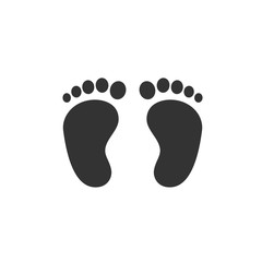 Footsteps icon template color editable. Shoes Footsteps symbol vector sign isolated on white background. Simple logo vector illustration for graphic and web design.