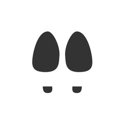 Footsteps icon template color editable. Shoes Footsteps symbol vector sign isolated on white background. Simple logo vector illustration for graphic and web design.