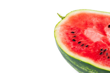 Watermelon isolated on white background.Copy space