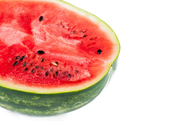 Watermelon isolated on white background.Copy space