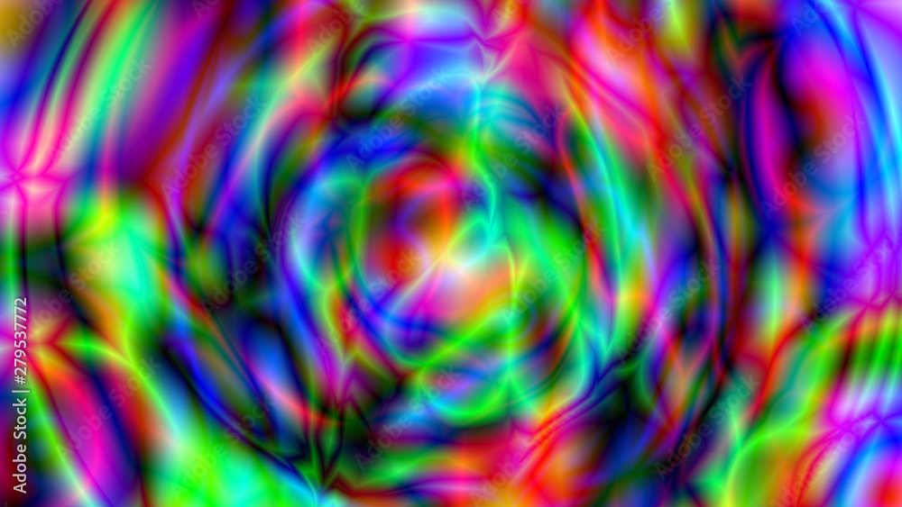 Poster abstract psychedelic background. 3d render computer graphics