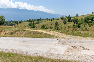 Fototapeta na wymiar Landscape of Ograzhden Mountain, Bulgaria